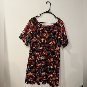 Gabby Skye Multicolor Floral Midi Scuba Dress - Size 20